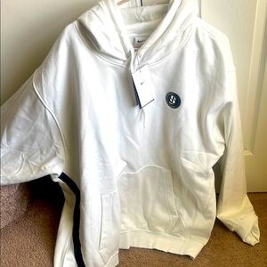Nike White Hoodie with Logo